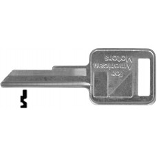 LLAVE CHEVROLET Niquelada A64A  Alba (5 pzas)