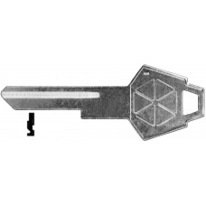 LLAVE DODGE Niquelada A68 hexagono Alba (5 pzas) c/logo