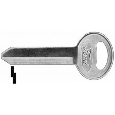 LLAVE FORD Niquelada F2A  redonda Alba  (5 pzas) c/logo