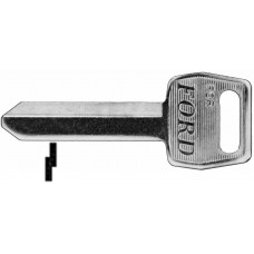 LLAVE FORD Niquelada F2B  cuadrada Alba (5 pzas) c/logo