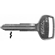 LLAVE TOYOTA Niquelada EX22  Alba (5 pzas) c/logo