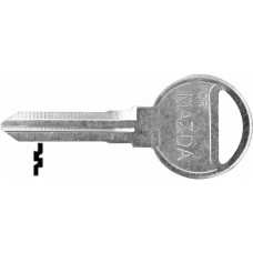 LLAVE MAZDA Niquelada EX21  Alba (5 pzas) c/logo