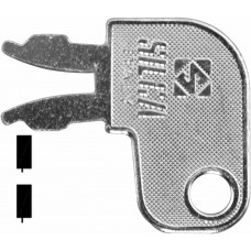 LLAVE CATERPILLAR Niquelada CNA2 Silca (5 pzas)