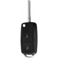 LLAVE VOLKSWAGEN Jetta-Golf-Beetle 02-08  FC. 50W1JO959753DJ  con llave Abatible y control 2 botones c/logo 434 Mhz