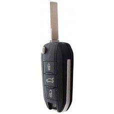 LLAVE PEUGEOT 208, 308, 408, 508 434 MHZ Chip 46 TP12 Abatible con control de 3 botones 434 Mhz