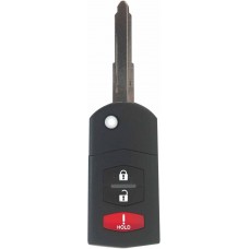 LLAVE MAZDA CX7 Mod. 07-12 frecuencia BGBX1T478 con control  y chip 4D 63 de 3 botones Abatible 315 Mhz