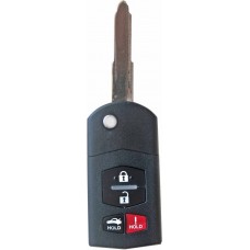 LLAVE MAZDA CX7 Mod. 07-12 frecuencia BGBX1T478 con control  y chip 4D 63 de 4 botones Abatible 315 Mhz