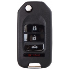 LLAVE CONTROL TIPO HONDA con control 4 botones para generar Mini KD * Sin inserto y sin chip