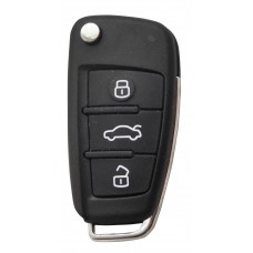 LLAVE CONTROL TIPO AUDI PARA GENERAR MINI KD 3 BOTONES SIN INSERTO Y SIN CHIP (serie B )