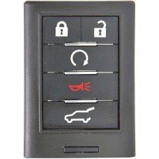 CARCASA CHEVROLET Cadillac Mod. 10-12 Plastico de 5 botones Regata para control de alarma