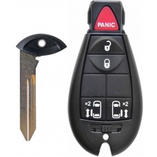 CARCASA DODGE Caravan Mod. 07-09 Tipo Fobik B  5 botones p/ control de alarma 