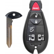 CARCASA CHRYSLER Tipo Fobik B  c/ inserto 6 botones para control de alarma