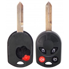 CARCASA FORD Fusion Mod. 06-09 * 4 botones con llave para control de alarma (pila a la der)