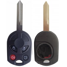 CARCASA FORD Fusion Mod. 10-12 * 4 botones con llave para control de alarma (pila a la izq)