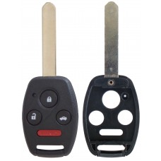 CARCASA HONDA Accord 08-14 sin lugar p/ chip 4 botones con llave Regata para control de alarma CON BOTONERA
