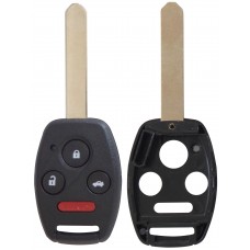 CARCASA HONDA Accord 03-07 lugar p/ chip 4 botones con llave Regata para control de alarma CON BOTONERA 
