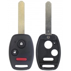 CARCASA HONDA sin lugar p/ chip 3 botones con llave Regata para control de alarma CON BOTONERA