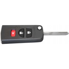 CARCASA NISSAN Murano 04-09 con llave abatible para control de alarma de 3 botones 