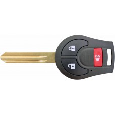 CARCASA NISSAN Rouge con llave 3 botones para control de alarma