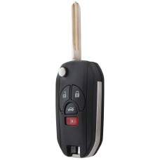 CARCASA NISSAN Versa con llave abatible para control de alarma de 4 botones 