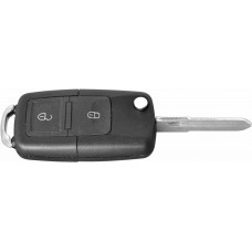CARCASA VW Jetta con llave Abatible 2 botones para control de alarma CARCASA VW Jetta con llave Abatible 2 botones para control de alarma