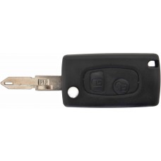 CARCASA PEUGEOT 206 Mod. 02-08 de 2 botones con llave Abatible para control de alarma
