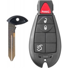 CARCASA JEEP Grand Cherokee Mod. 07-09 Tipo Fobik A c/ inserto 4 botones para control de alarma 