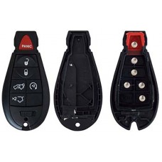 CARCASA JEEP Tipo Fobik B  c/ inserto 6 botones para control de alarma