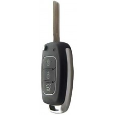 CARCASA HYUNDAI Santa Fe, IX35, Tucson con llave Abatible de 3 botones para control de alarma 