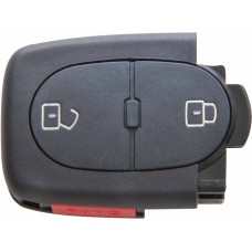 CARCASA AUDI   2 botones + Panico (lateral) Pila 2032 para control de alarma