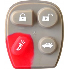 GOMA PARA CONTROL DE ALARMA CHEVROLET  4 botones (carbon chico)
