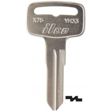 LLAVE YAMAHA Niquelada X75-YH33  Alba para moto (5 pzas)