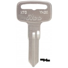 LLAVE YAMAHA Niquelada X73-YH35  Alba para moto (5 pzas)
