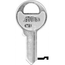 LLAVE RESIDENCIAL Alba M1  Niquelada (10 pzas)
