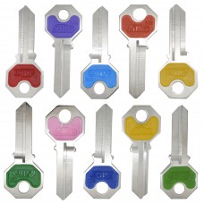 LLAVE RESIDENCIAL Alba R52  Niquelada colores surtidos (10 pzas)