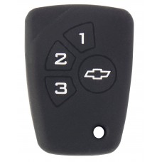 FUNDA DE SILICON PARA CONTROL CHEVROLET Chevy C2 * 4 Botones Color Negro