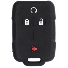 FUNDA DE SILICON PARA CONTROL CHEVROLET Silverado 4 botones color Negro