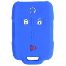 FUNDA DE SILICON PARA CONTROL CHEVROLET Silverado 4 botones color Azul