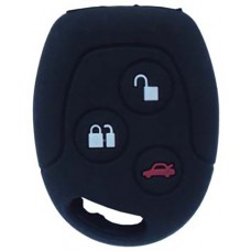 FUNDA DE SILICON PARA CONTROL FORD Fiesta - Mondeo 3 botones color Negro
