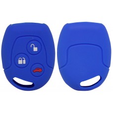 FUNDA DE SILICON PARA CONTROL FORD Fiesta - Mondeo 3 botones Color Azul 