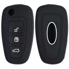 FUNDA DE SILICON PARA CONTROL FORD Focus Mod. 11-14 de 3 botones Color Negro