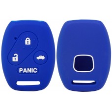 FUNDA DE SILICON PARA CONTROL HONDA 4 botones realzados color Azul