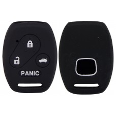 FUNDA DE SILICON PARA CONTROL HONDA 4 botones realzados color Negro