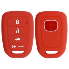 FUNDA DE SILICON PARA CONTROL HONDA 4 botones color Rojo