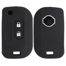 FUNDA DE SILICON PARA CONTROL NISSAN March 2 botones color Negro