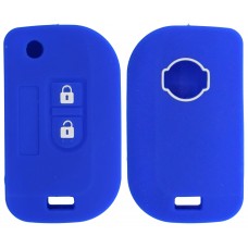 FUNDA DE SILICON PARA CONTROL NISSAN March 2 botones color Azul