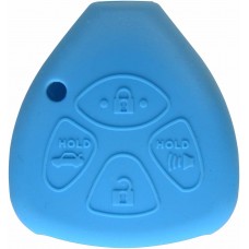 FUNDA DE SILICON PARA CONTROL TOYOTA 4 Botones Color Azul