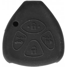FUNDA DE SILICON PARA CONTROL TOYOTA 4 Botones Color Negro
