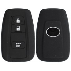 FUNDA DE SILICON PARA CONTROL TOYOTA presencia 3 botones color Negro