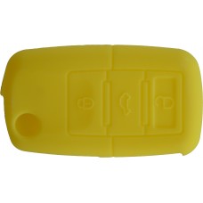 FUNDA DE SILICON PARA CONTROL VW de 3 botones Color Amarillo